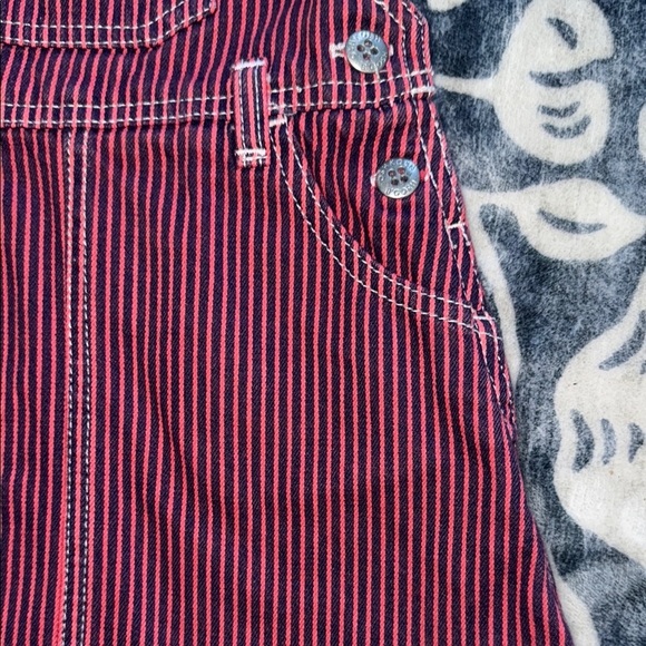 Vintage OshKosh B'gosh Pink and Blue Striped Denim dress - Picture 4 of 9